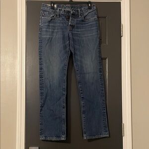 Abercrombie & Fitch Blue Slim Straight Jeans 30x30